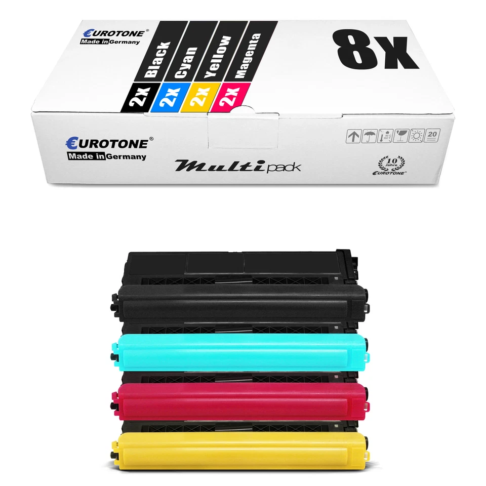 8x Eurotone ECO Toner kompatibel f�r Brother HL-L-8260-CDW DCP-L-8410-CDW - Bild 1 von 3