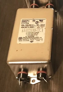 CORCOM 20EP1 RF1 POWER LINE FILTER 20A, 120/250VAC - Bild 1 von 4