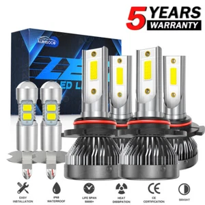 For Chevy Astra 2000-2002 9005 9006 LED Headlights High-Low Beam H3 Fog Bulbs - Picture 1 of 14