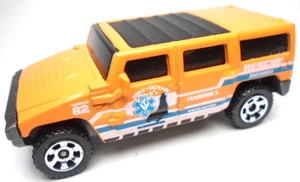 2019 MATCHBOX HUMMER H2 CONCEPT MARINE 1 RESCUE ORANGE 1:72 DIECAST 2 5/8" SUV - Picture 1 of 6