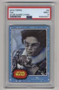 Topps Star Wars Living Set #6 Val 2019 PSA 9 bajo POP ¡Envío gratuito! - Imagen 1 de 2