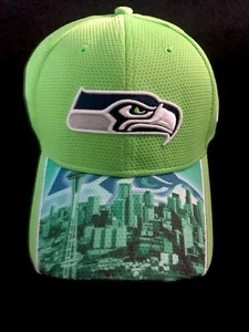 Casquette à billes New Era 39thirty Seattle Seahawks Vista Vize Skyline Large / X-large - Photo 1 sur 8