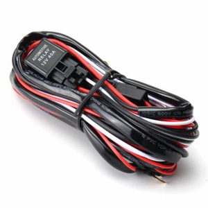 12V 40A Wiring Harness kit Fuse ON OFF Switch Relay For Head Fog Work Light Bar - Foto 1 di 11