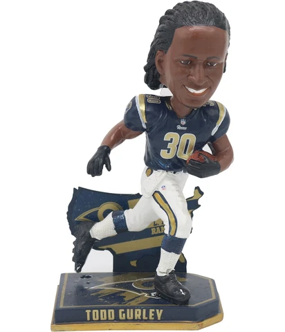 Forever Collectibles Unisex Todd Gurley Bobble Head Souvenir, Blue Cover