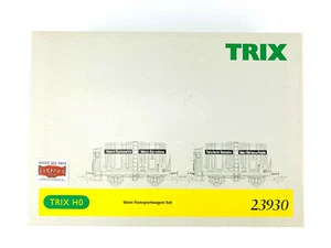 TRIX H0 23930 - SET DE 2 VAGONES FOUDRE PARA TRANSPORTE DE VINO - TOP! - Imagen 1 de 2
