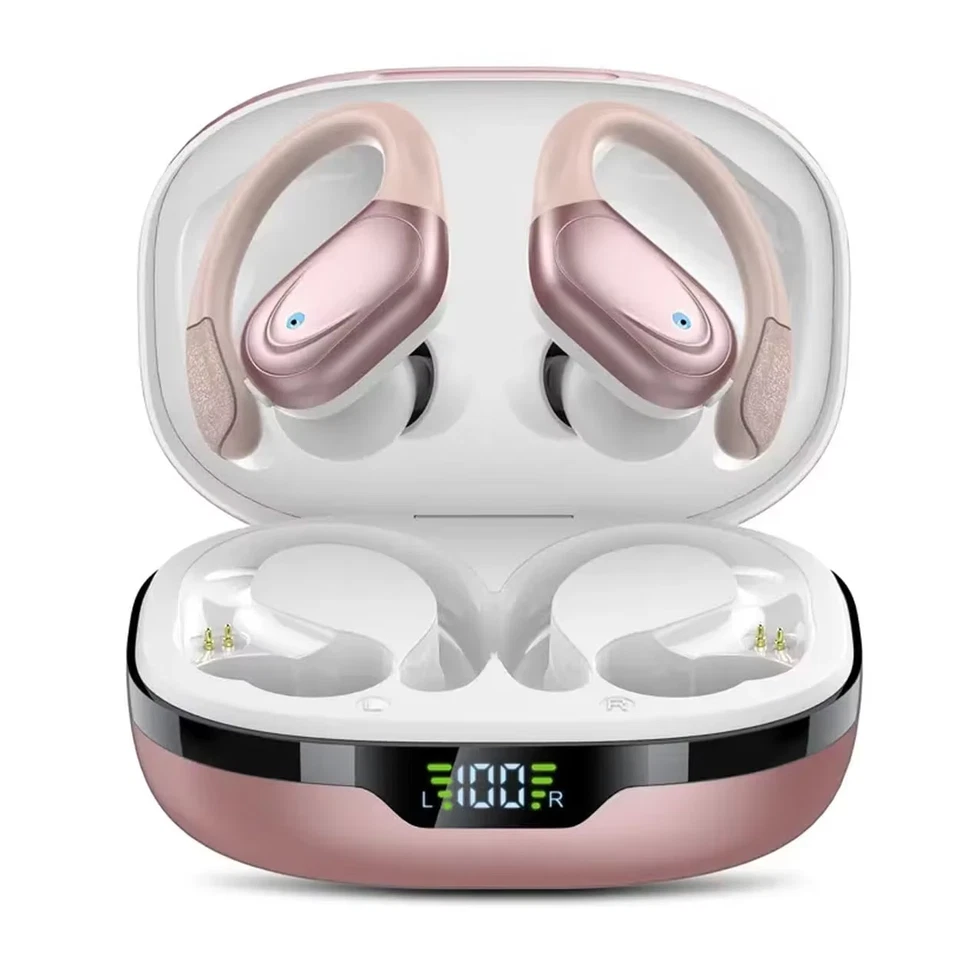 TRON Buds  Noise Cancelling with LED Display Wireless Headphones - Image 1 of 3