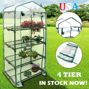 4 Tier Mini Greenhouse Replacement Cover Only Clear PVC - No Frame     G2 - Picture 1 of 6