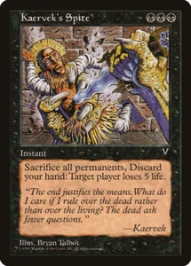 Magic the Gathering (mtg): VIS: Kaerveks Spite - Rare - Picture 1 of 1