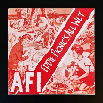 AFI - EDDIE PICNIC'S ALL WET Limited Edition ORANGE MARBLE Vinyl 7" EP 45 2016 - Image 1 of 4