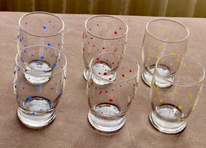 6 Saftgläser, Linonadegläser, Wassergläser, vintage 60er- 70er Jahre, sehr rar - Bild 1 von 6