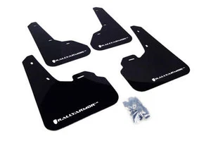 Rally Armor 10-13 Mazda3/Speed3 Black UR Mud Flap w/ White Logo - Picture 1 of 4