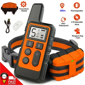 300m Elektroschock Hunde Training E-Halsband Anti-Bark Obedience Stromschlag NEU - Bild 1 von 13