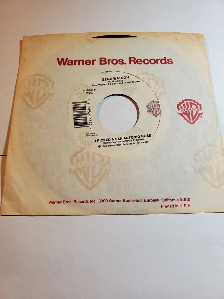 Gene Watson - I picked a san Antonio Rose / Don't waste it on the Blues VG+ F181 - Image 1 of 1