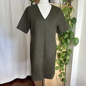 Spanx 20495R Wildlederimitat Säulenkleid in Utility Grün Damen L Large - Bild 1 von 8