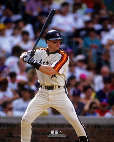 Jeff Bagwell Houston Astros Unsigned Prepares to Bat Photograph Cover