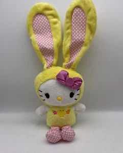 2013 Hello Kitty Bunny Rabbit Easter Yellow Plush Sanrio Jakks Pacific - Picture 1 of 8