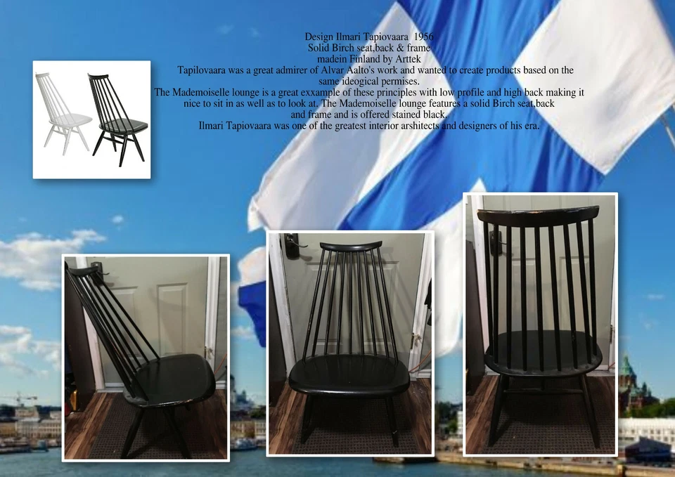 Diseño Ilmari Tapiovaara, 1956 Asiento, respaldo y marco de abedul macizo Hecho en Finlandia por Foto 1 de 1