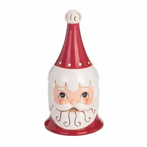 Johanna Parker SANTA CLAUS Christmas Ceramic BELL NEW NIB - Picture 1 of 3