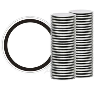 OnFireGuy 50 Stck. 40 mm Schwarzer Ring 1 Unze Amerikanischer Silberadler Münzkapselhalter - Bild 1 von 7