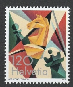 SCHWEIZ 2024 Spiele. Schach - postfrisch - Bild 1 von 1