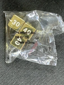 Celebrations Metal Pokemon Gold Dice 2020 3x - Picture 1 of 4