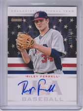 2013 USA Baseball Collegiate National Team Signatures #10 Riley Ferrell Auto