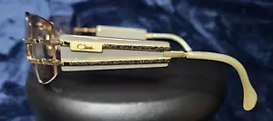 CAZAL 923 COL. 128 OLDSKOOL ORIGINAL 80'ER SONNENBRILLE SILBER-GOLD RANDLOS TOP - Bild 1 von 7