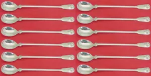 Shell and Thread by Tiffany and Co Sterling Silver Iced Tea Spoon Set 12p 7 1/2" - Picture 1 of 2