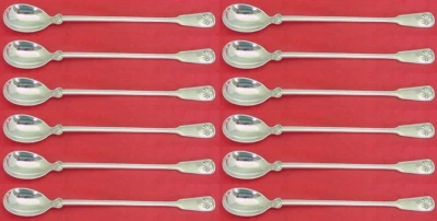 Shell and Thread by Tiffany and Co Sterling Silver Iced Tea Spoon Set 12p 7 1/2" - Image 1 of 2