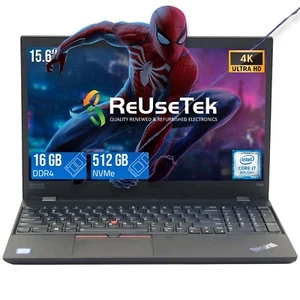 Lenovo ThinkPad T590 15.6" 4K UHD Intel i7-8665U 16GB/512GB NVMe NVIDIA MX250 💻 - Picture 1 of 23