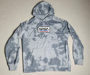 Mad Engine NASA Sweatshirt Men Size Large Hoodie Gray Tie Dye Space EC 1009 - Picture 1 of 10