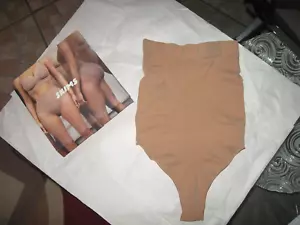 Woman new tag SKIMS OCHRE beige Sculpting High rise Thong pantie L-XL - Picture 1 of 3