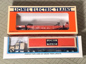 LIONEL 6-52040 T.T.O.S. FLACHWAGEN MIT TRAKTOR & ANHÄNGER, STÄRKE O, NEU - Bild 1 von 5