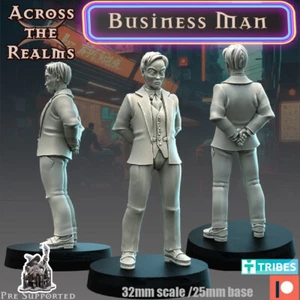 Business Man  | Across the Realms | RPG Wargaming 3D Printed Miniature - Picture 1 of 1