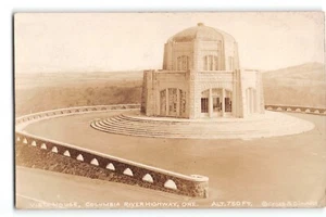 Postal Vista House Columbia River Highway Oregon 1928 RPPC Cross & Dimmitt - Imagen 1 de 2