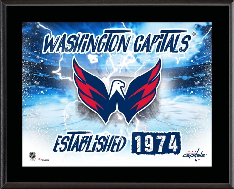 Capitals 10.5x13 Sublimated Horizontal Team Logo Plaque - Fanatics Cover
