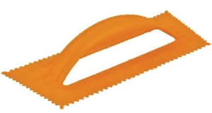 V Notched Trowel 9.5" x 4.25", 3/16" Notches - Picture 1 of 1