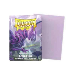 (60-Pk) Dragon Shield DUAL MATTE Card Sleeves Mini/Japanese Size - ORCHID Purple - Picture 1 of 2