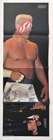 STING el gigante double sided 10.75"x 31" WCW wrestling Poster Cover