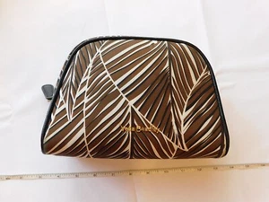 Vera Bradley Medium Cosmetic 15344-G23481 Banana Leaves Brown Travel make up bag - Picture 1 of 7