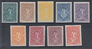 Salvador Sc 38-46 MNG. 1890 definitives, imperf Proofs in issued colors cplt set - Picture 1 of 1