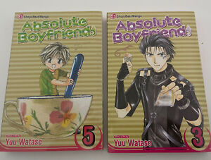 Absolute Boyfriend English Manga Book Set Volumes 3, 5 Viz Media Paperback