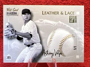 Anthony Volpe 2022 Wild Card Matte Leather & Lace RC 1/1 Yankees Rookie True 1/1