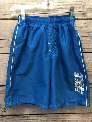 Pantalones Cortos de Natación NIKE Azul/Blanco con Forro Bolsillos Elásticos/Cordón Cintura Niños Pequeños Foto 1 de 4