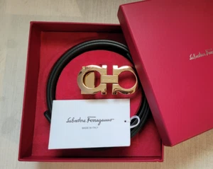 Salvatore Ferragamo Belt Size EU90 US 32-34, Leather , Adjustable - Picture 1 of 4