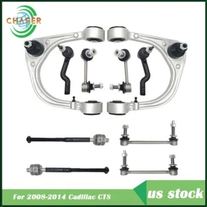 10Pcs Front Upper Control Arm Ball Joint Tie Rod Ends Fit For Cadillac CTS 08-14 - Picture 1 of 7
