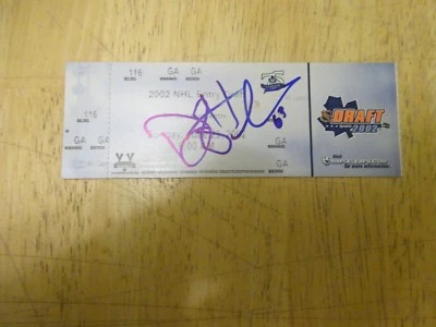 2002 NHL Draft Ticket Autographed by Dwight Helminen  (Edmonton Oilers) - Image 1 of 4
