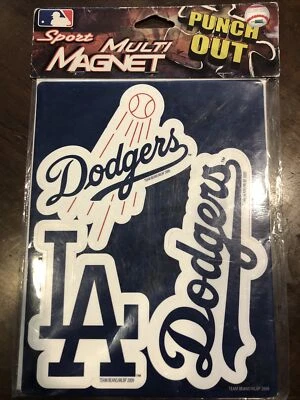 LA Los Angeles Dodgers Sport Multi Imán Punch Out Hoja 3 Imanes NUEVO Foto 1 de 4