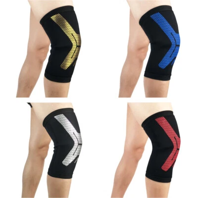 Sports Knee Protection Pads Elastic Basketball Running Yoga Compression Sleeve  - Bild 1 von 4