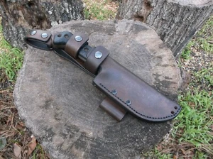 KA BAR BECKER BK-2 CUSTOM LEATHER SHEATH (SHEATH ONLY) !READ DESCRIPTION! - Picture 1 of 5